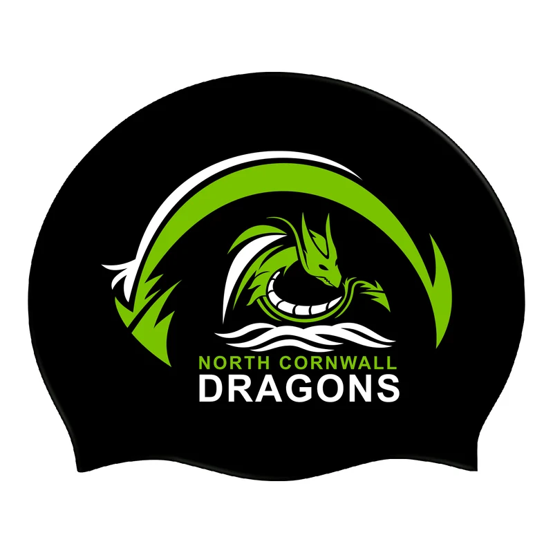 North Cornwall Dragons Swimming Club Silicone Swimming Cap