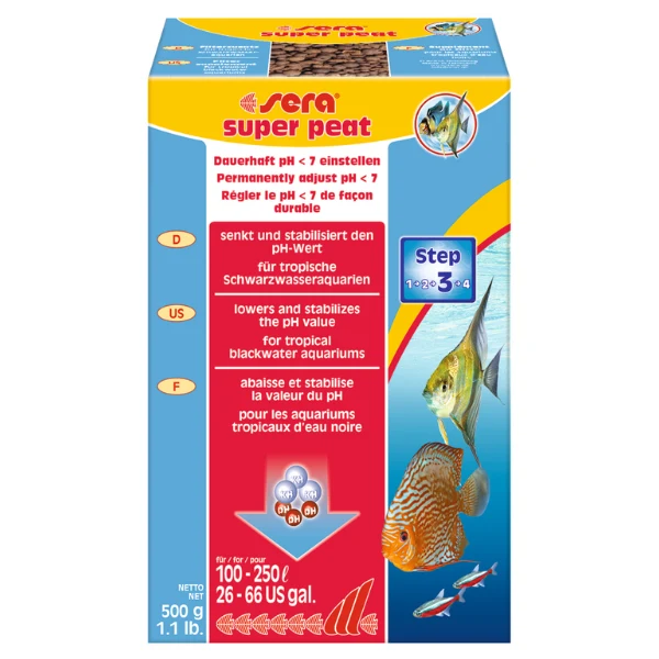 Sera Super Peat Schwarz-Torf-Granulat 500g