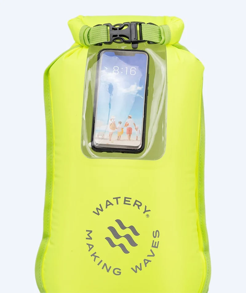 Watery Schwimmboje für Schwimmer - Window 28L - Fluo Gelb