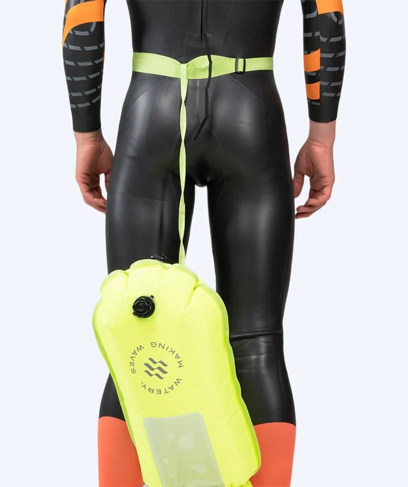 Watery Schwimmboje für Schwimmer - Window 28L - Fluo Gelb