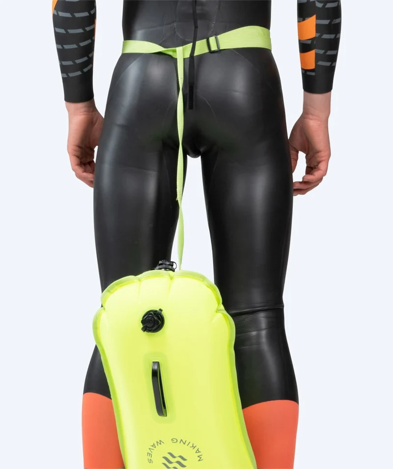 Watery Schwimmboje - Swim Buoy & Dry Bag 28L - Fluo Gelb