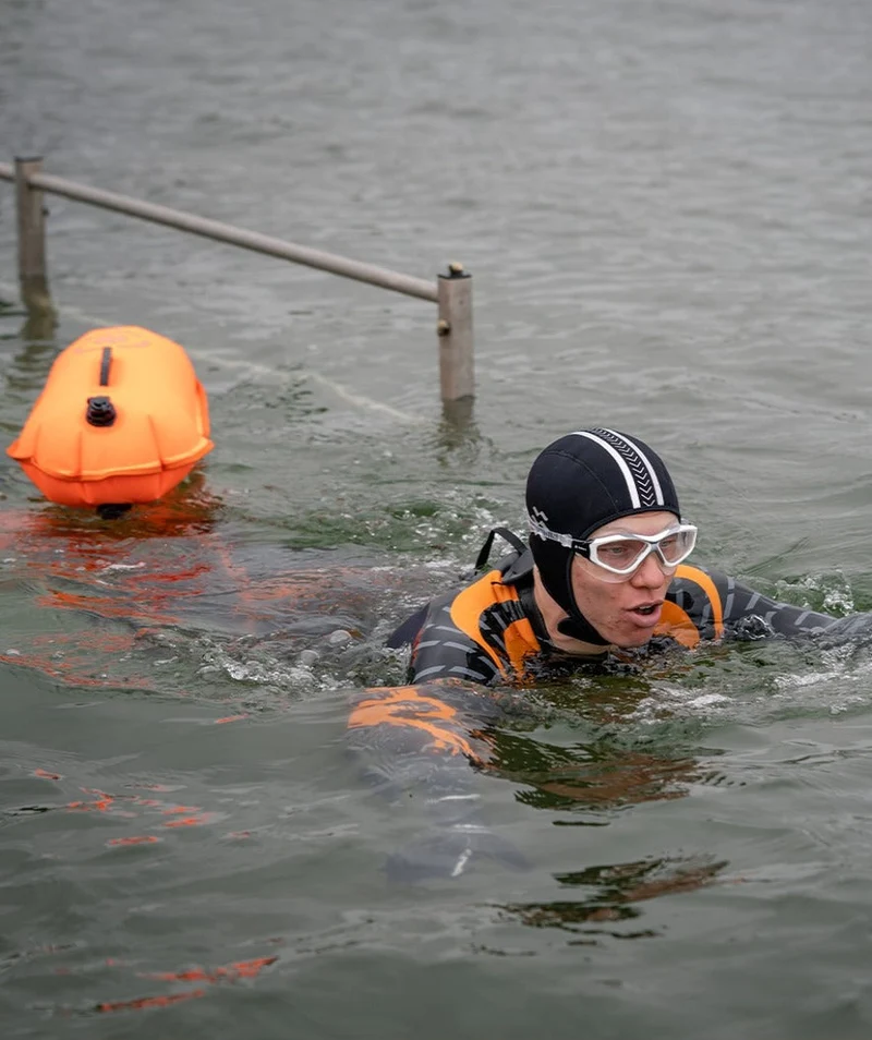 Watery Schwimmboje - Swim Buoy & Dry Bag 28L - Fluo Gelb