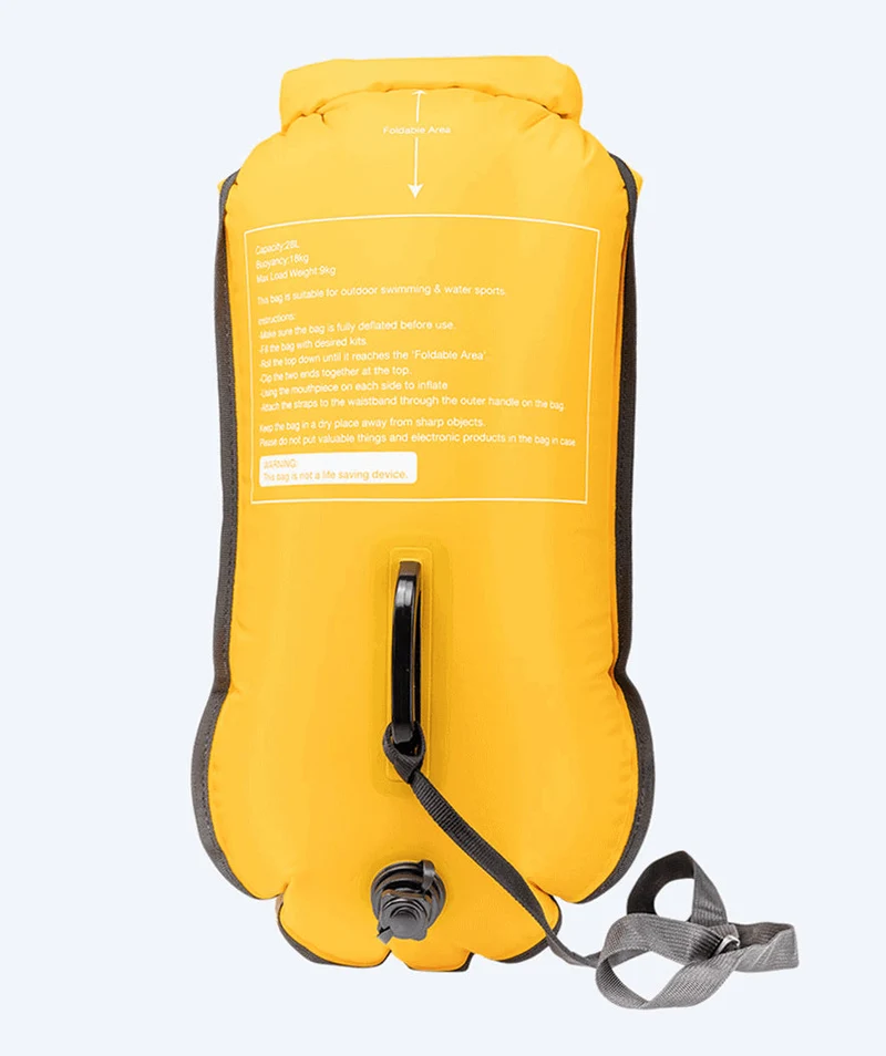 Watery Schwimmboje - Swim Buoy & Dry Bag 28L - Gelb