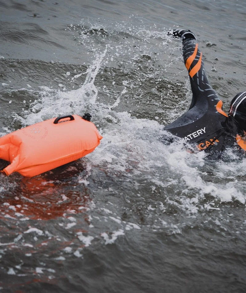 Watery Schwimmboje - Swim Buoy & Dry Bag 28L - Gelb