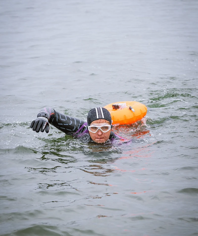 Watery Schwimmboje für Schwimmer - Donut - Rosa