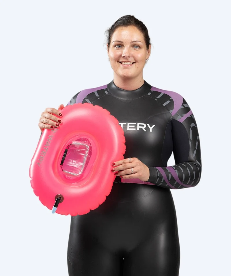Watery Schwimmboje für Schwimmer - Donut - Rosa