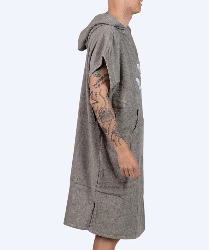 Watery Badeponcho für Erwachsene - Baumwolle - Grau