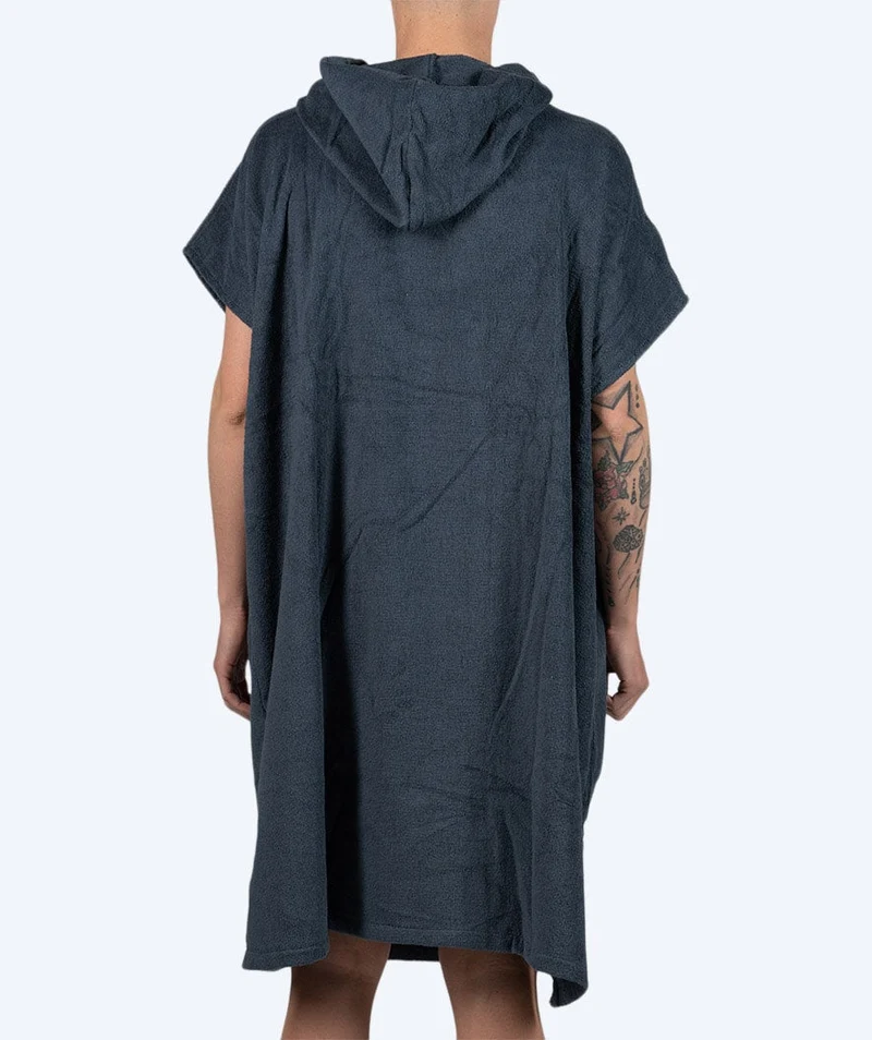 Watery Badeponcho für Erwachsene - Baumwolle - Dunkelblau