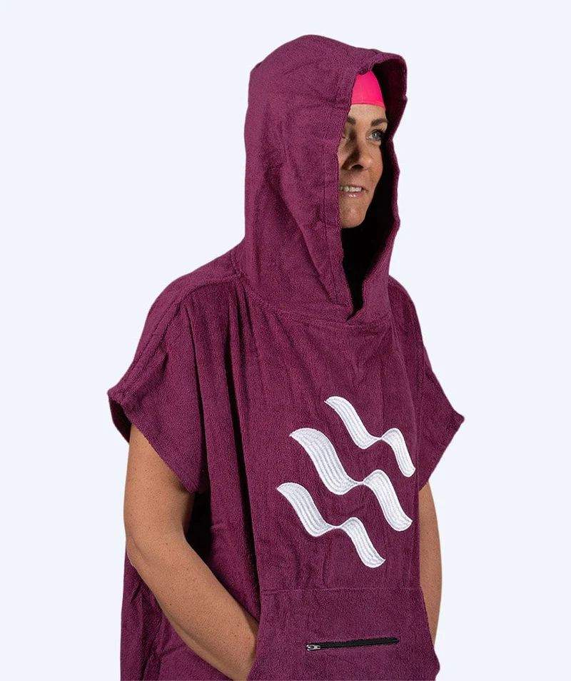 Watery Badeponcho für Erwachsene - Baumwolle - Lila