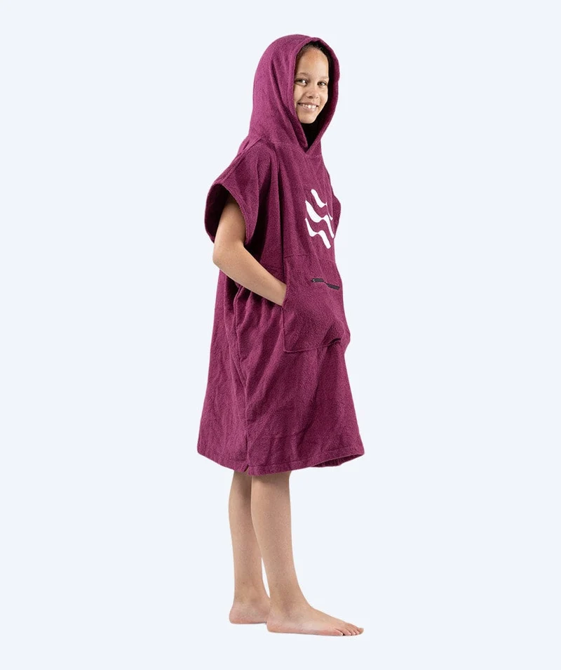 Watery Badeponcho für Junioren (6-15) - Baumwolle - Lila