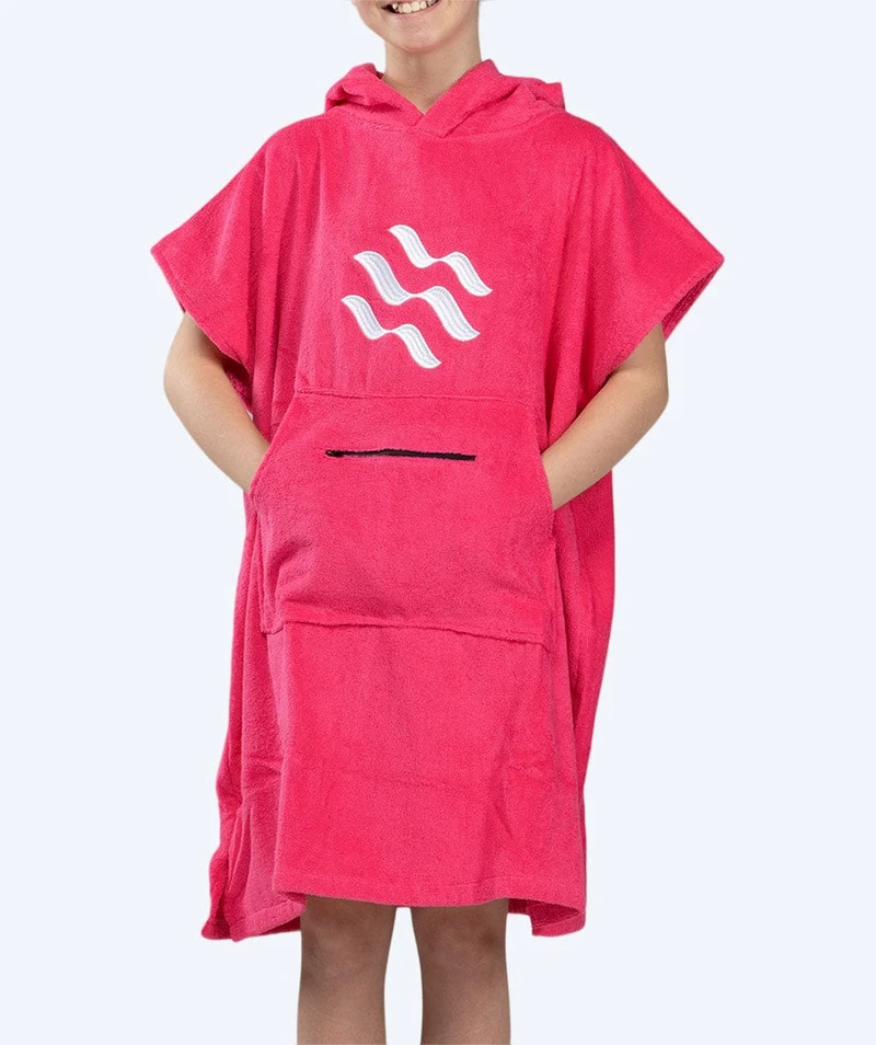 Watery Badeponcho für Junioren (6-15) - Baumwolle - Rosa
