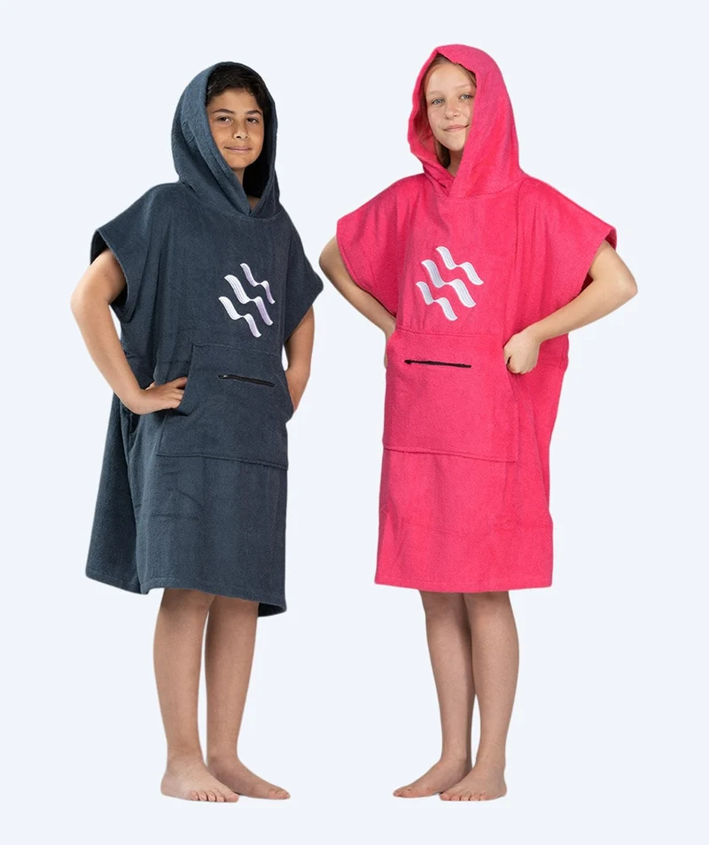 Watery Badeponcho für Junioren (6-15) - Baumwolle - Rosa