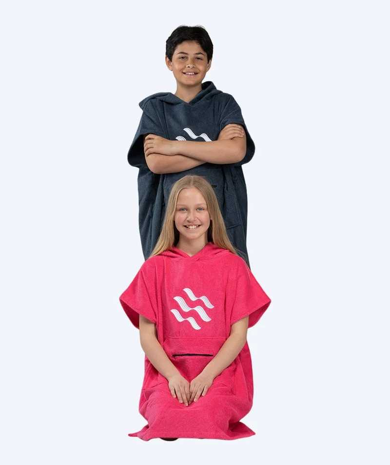 Watery Badeponcho für Junioren (6-15) - Baumwolle - Rosa