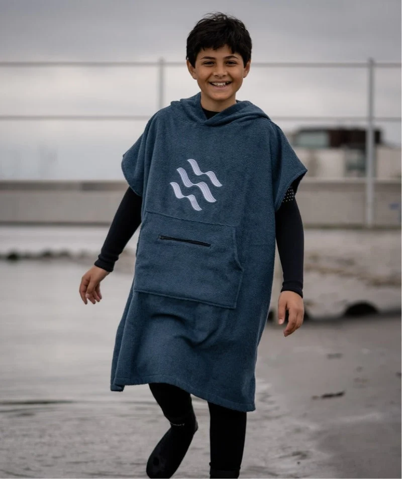 Watery Badeponcho für Junioren (6-15) - Baumwolle - Rosa