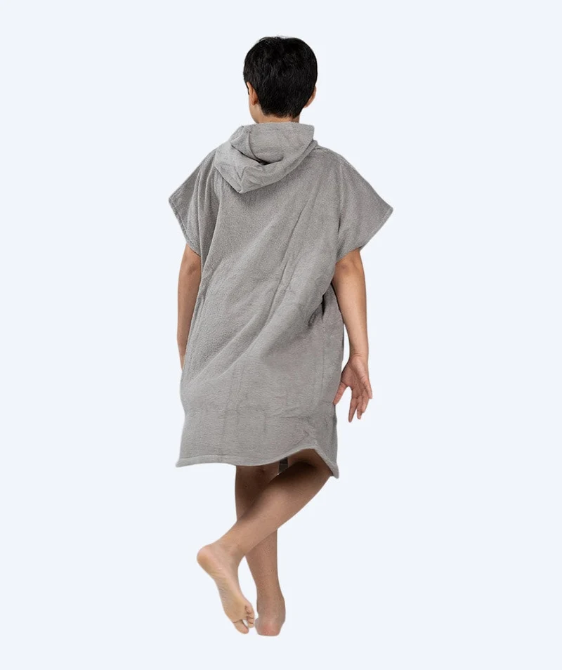 Watery Badeponcho für Junioren (6-15) - Baumwolle - Grau