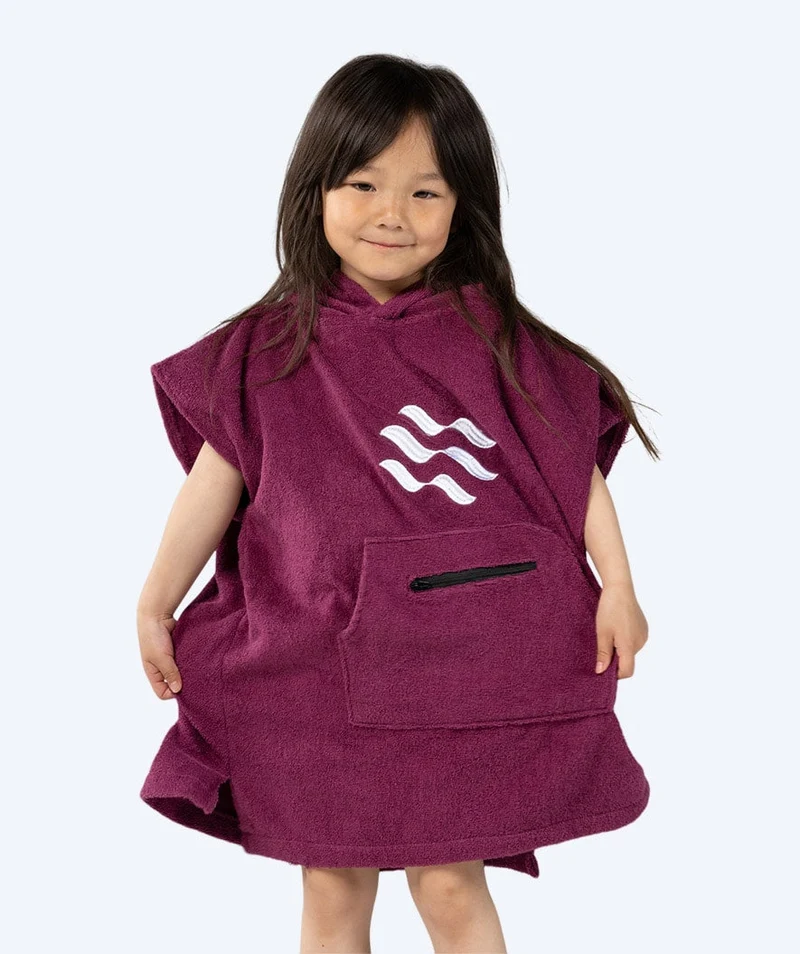 Watery Badeponcho für Kinder (1-6) - Baumwolle - Lila