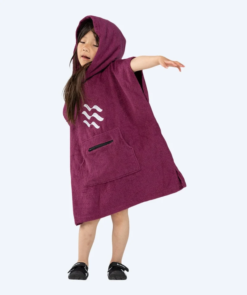 Watery Badeponcho für Kinder (1-6) - Baumwolle - Lila