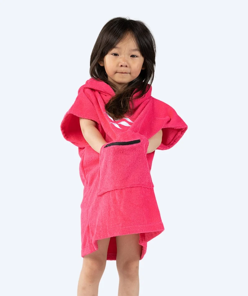 Watery Badeponcho für Kinder (1-6) - Baumwolle - Rosa
