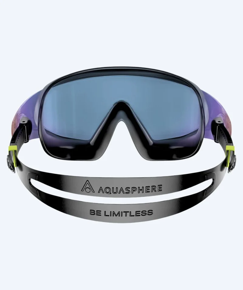 Aquasphere Schwimmmaske - DEFY. Ultra Indigo - Schwarz/Gold (Mirror Scheiben)