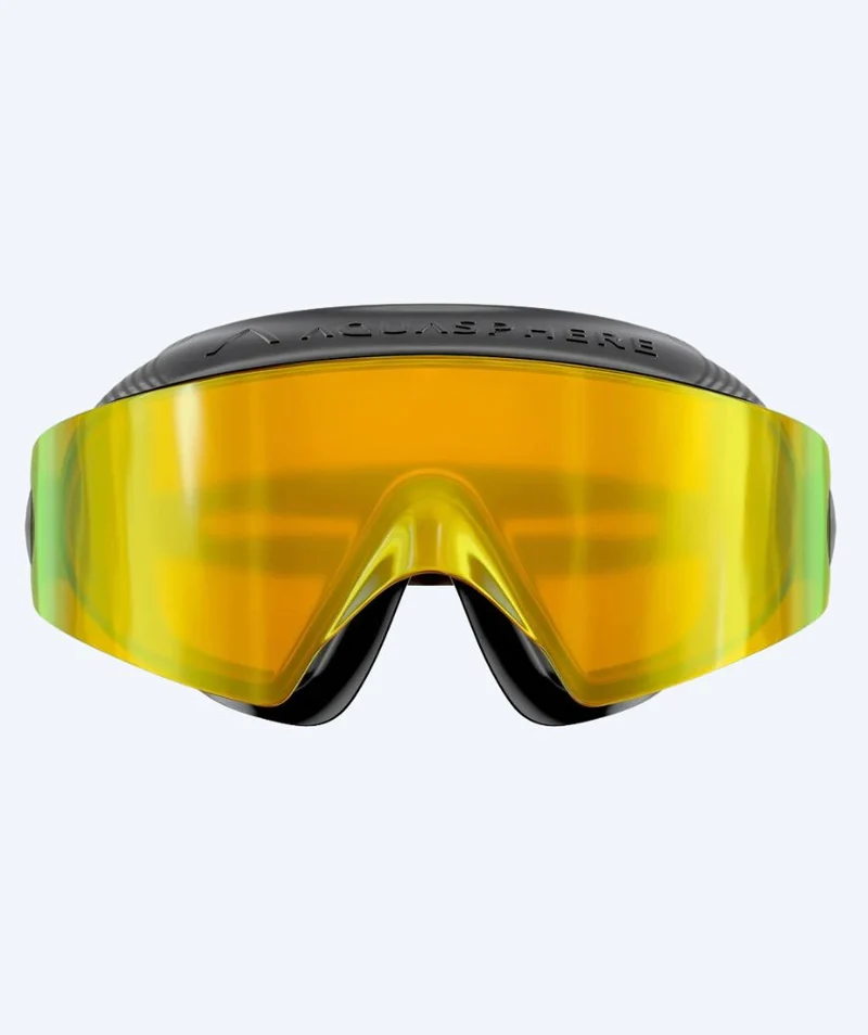 Aquasphere Schwimmmaske - DEFY. Ultra Indigo - Schwarz/Gold (Mirror Scheiben)