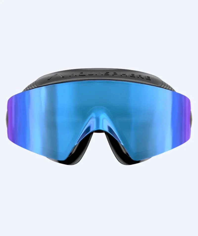 Aquasphere Schwimmmaske - DEFY. Ultra Indigo - Schwarz/Blau (Mirror Scheiben)