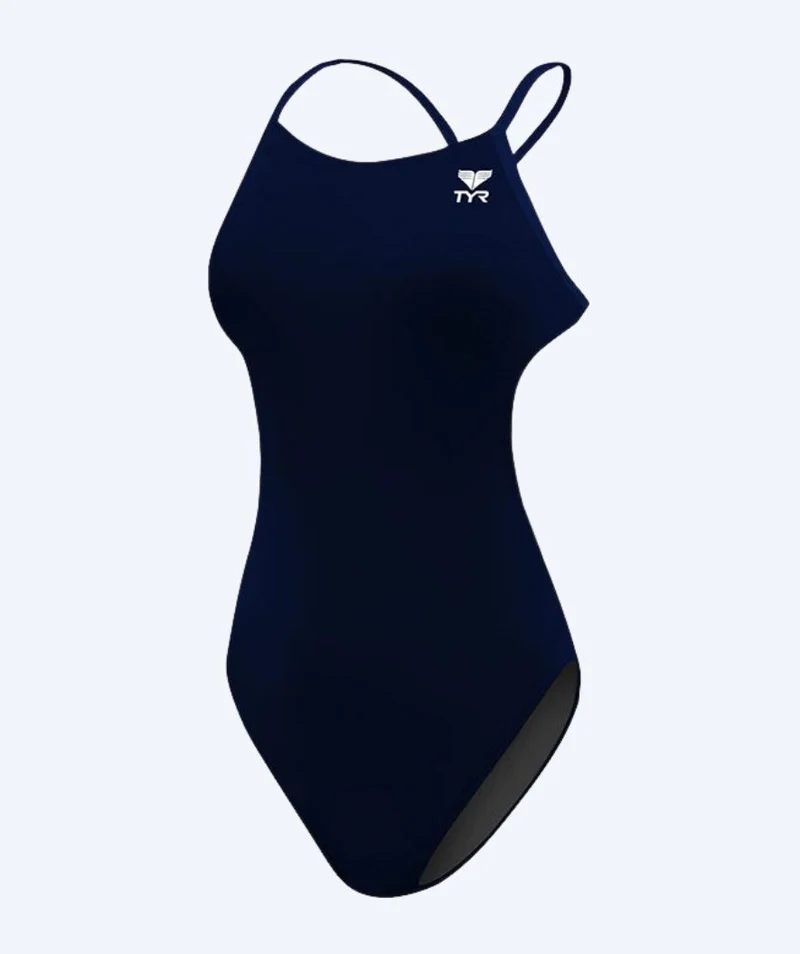 TYR Badeanzug für Damen - Durafast Elite Cut - Dunkelblau