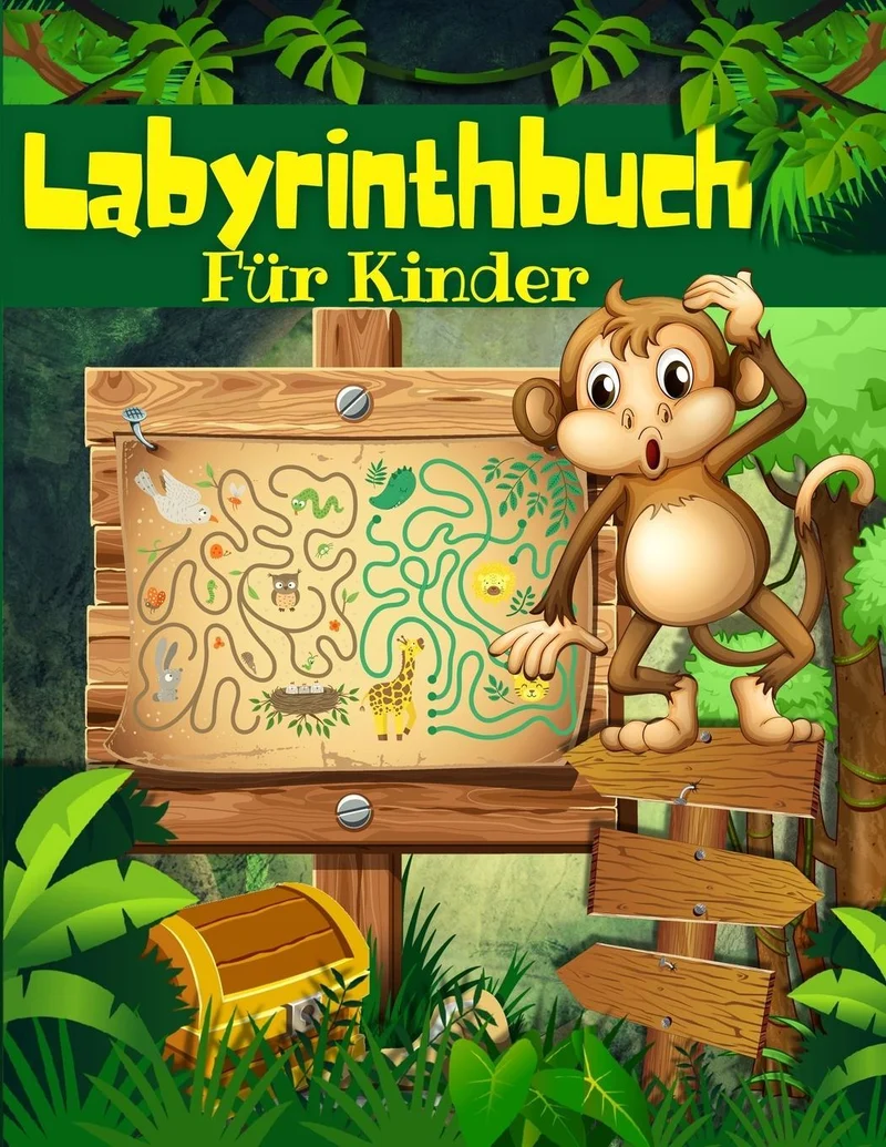 Labyrinth-Buch Für Kinder, Jungen Und Mädchen