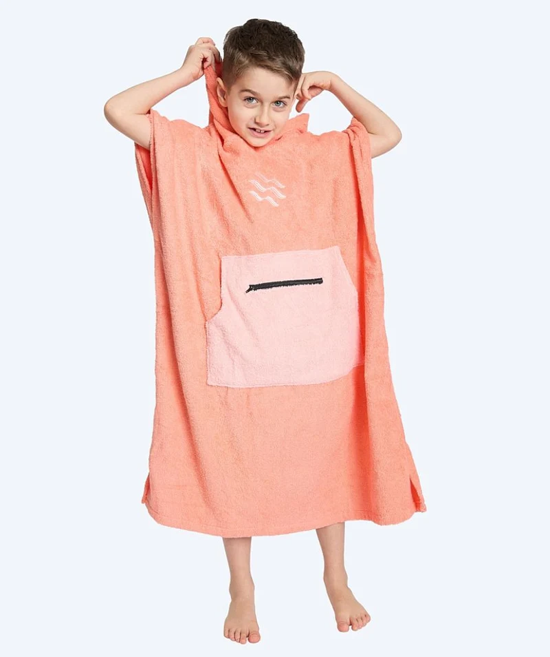 Watery Badeponcho für Junioren (6-15) - Baumwolle - Atlantic Rosa