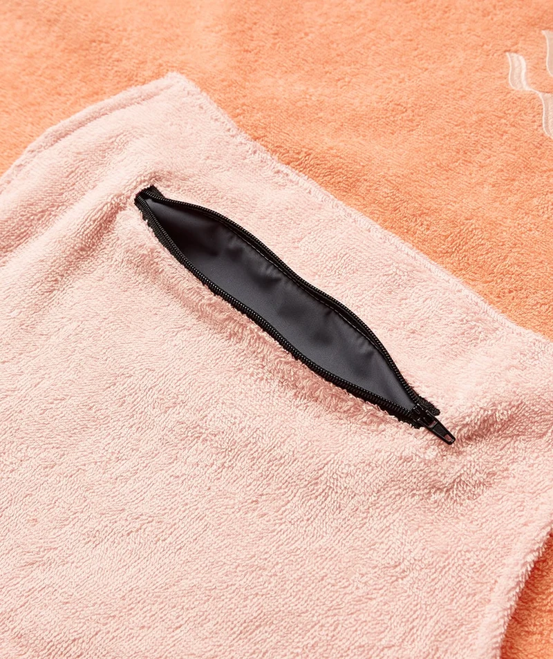 Watery Badeponcho für Junioren (6-15) - Baumwolle - Atlantic Rosa