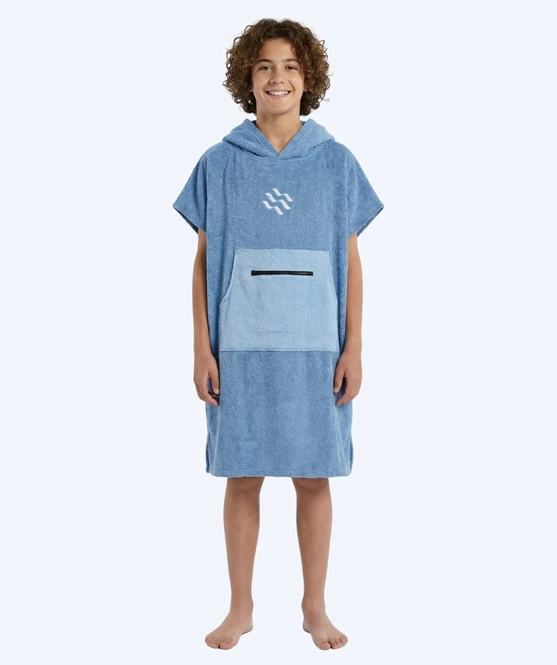 Watery Badeponcho für Junioren (6-15) - Baumwolle - Atlantic Blue