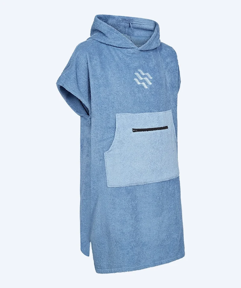 Watery Badeponcho für Junioren (6-15) - Baumwolle - Atlantic Blue
