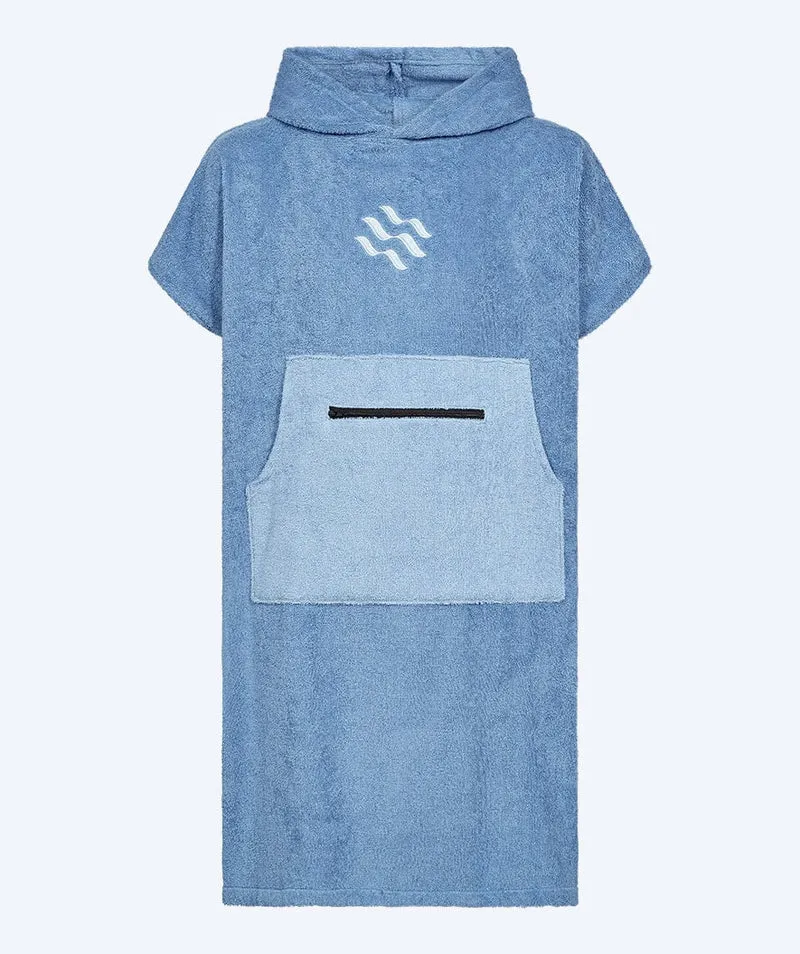 Watery Badeponcho für Junioren (6-15) - Baumwolle - Atlantic Blue