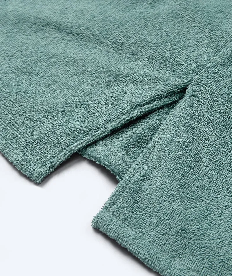 Watery Badeponcho für Junioren (6-15) - Baumwolle - Forest Green