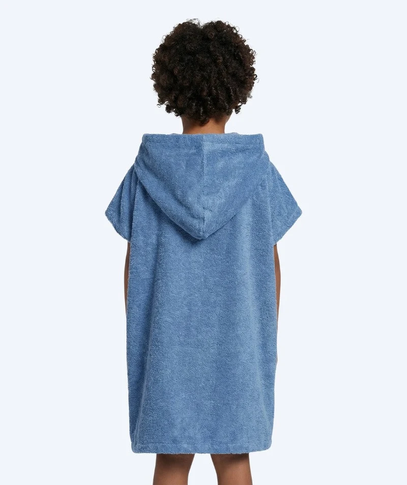 Watery Badeponcho für Kinder (1-6) - Baumwolle - Atlantic Blue