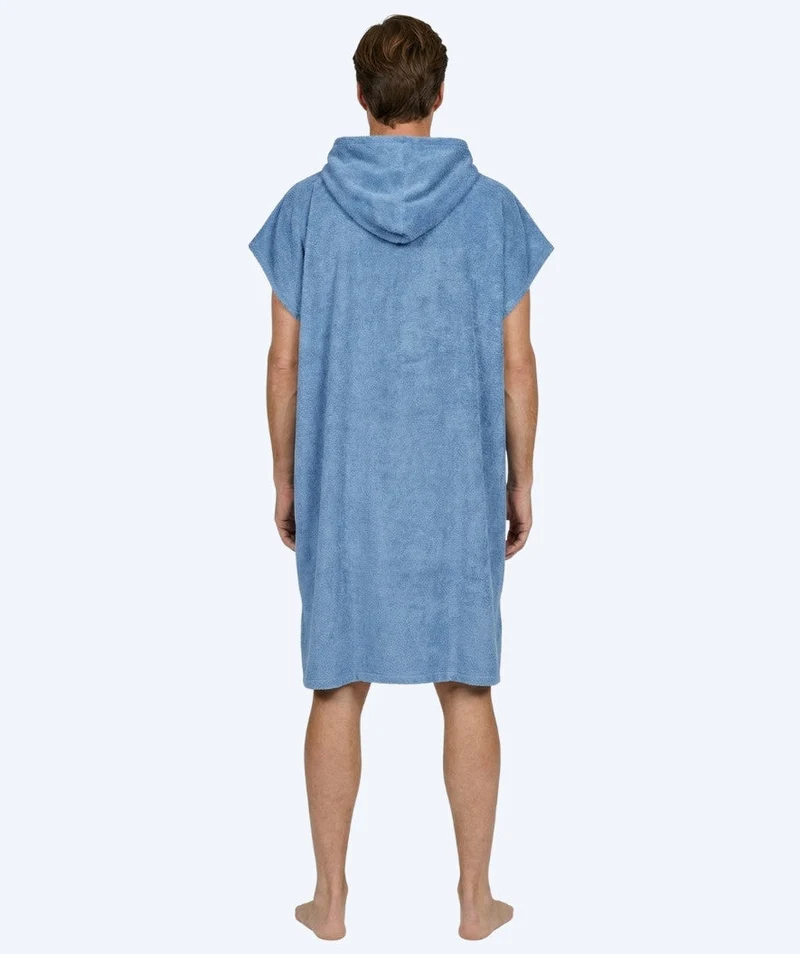 Watery Badeponcho für Erwachsene - Baumwolle - Atlantic Blue