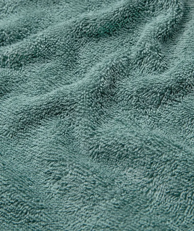 Watery Badeponcho für Erwachsene - Baumwolle - Forest Green