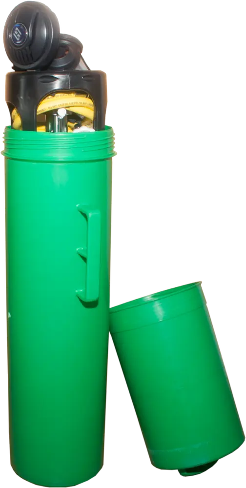 SOS Oxygen Rescue Kit komplett mit Stahlflasche 5 l grün/weiß