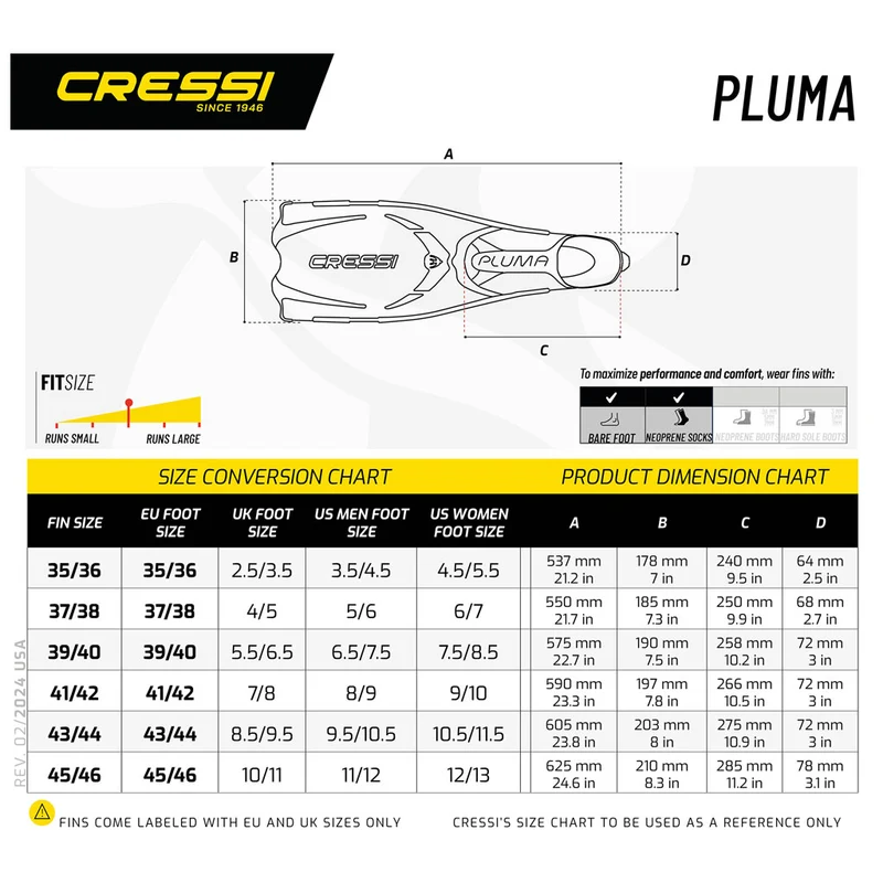 Cressi Pluma Schnorchelflossen
