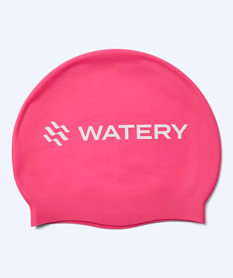 Watery Badekappe für Kinder (3-10) - Signature - Rosa