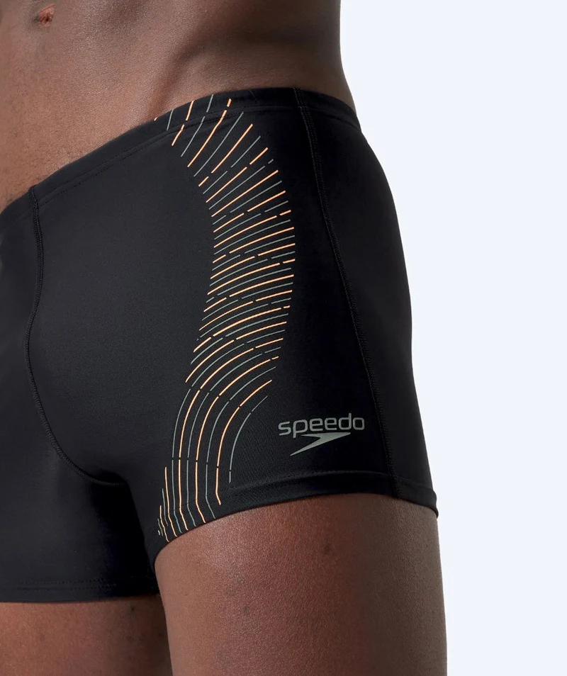 Speedo Aquashorts für Herren - Duo Logo Print - Schwarz/Grün