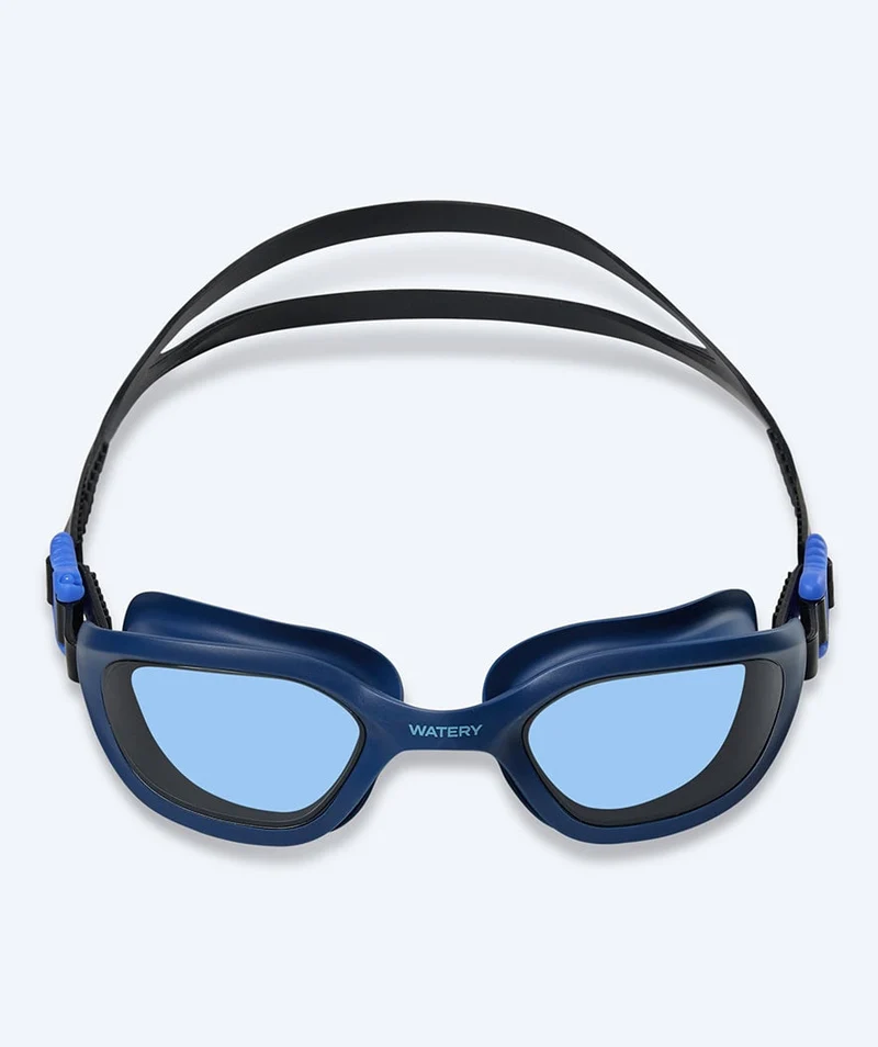 Watery Schwimmbrille für Freizeitschwimmer - Sonar - Dunkelblau/Blau