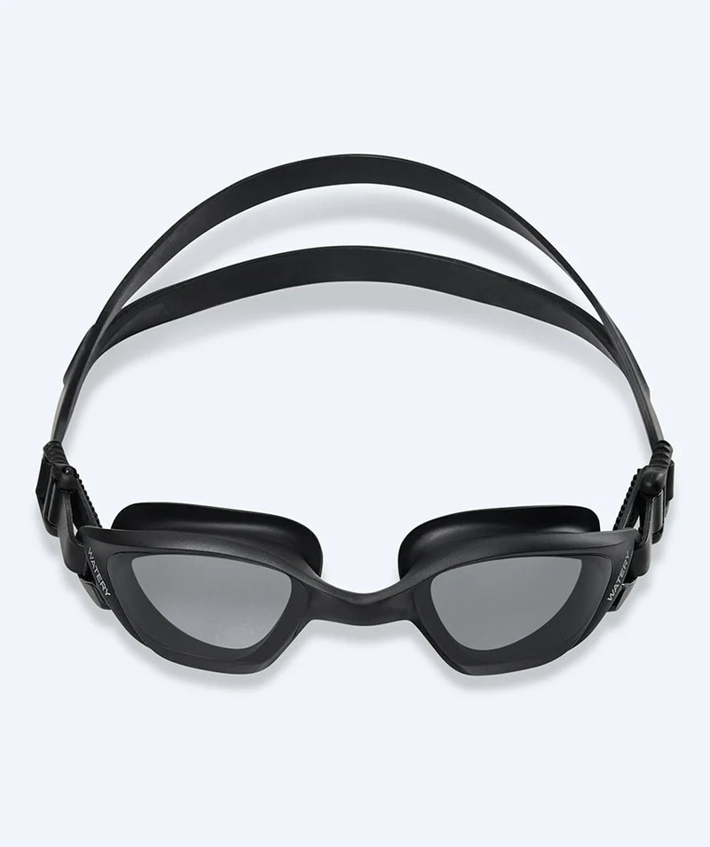 Watery Schwimmbrille für Freizeitschwimmer - Saunton - Schwarz (Smoke Scheiben)