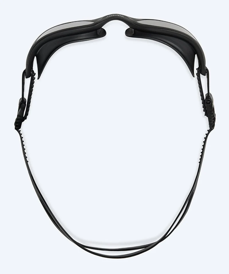 Watery Schwimmbrille für Freizeitschwimmer - Sonar - Schwarz (Smoke Scheiben)