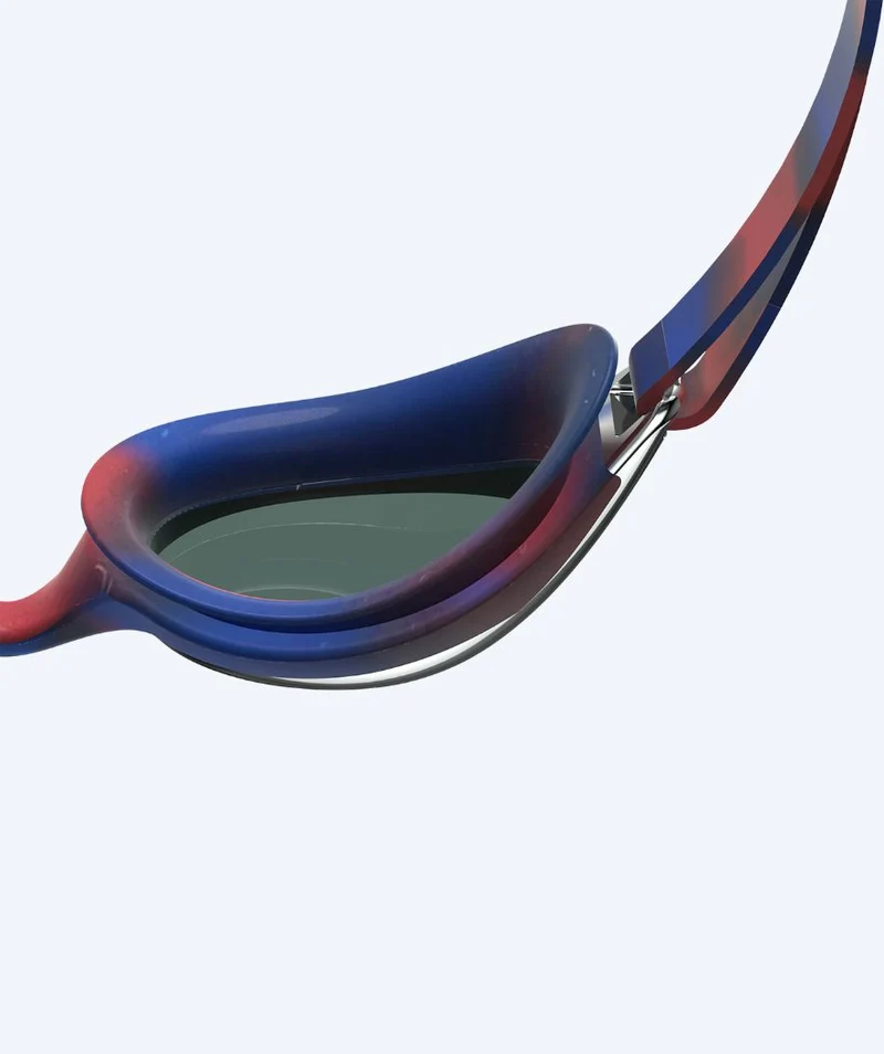 Speedo Wettkampf Schwimmbrille für Kinder (6-14) - Hyper Flyer Mirror - Rot/Blau