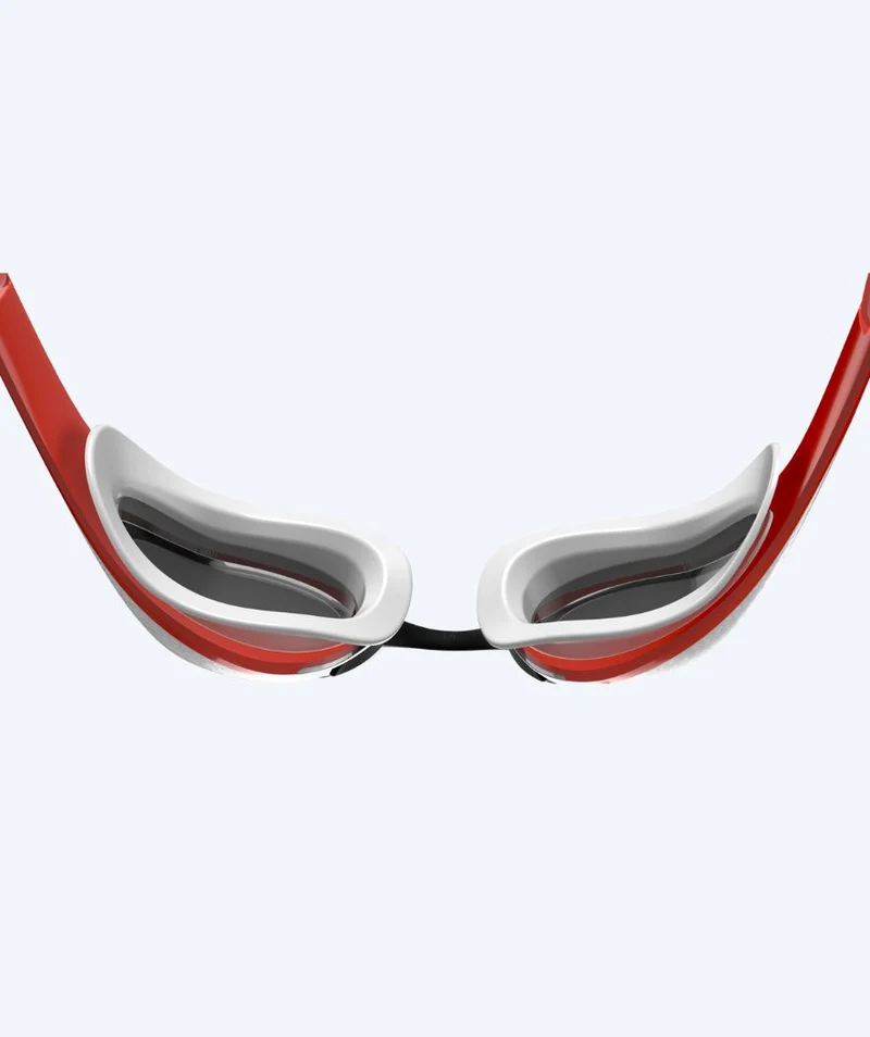 Speedo Elite Schwimmbrillen - Fastskin Pure Focus Mirror - Rot/Schwarz