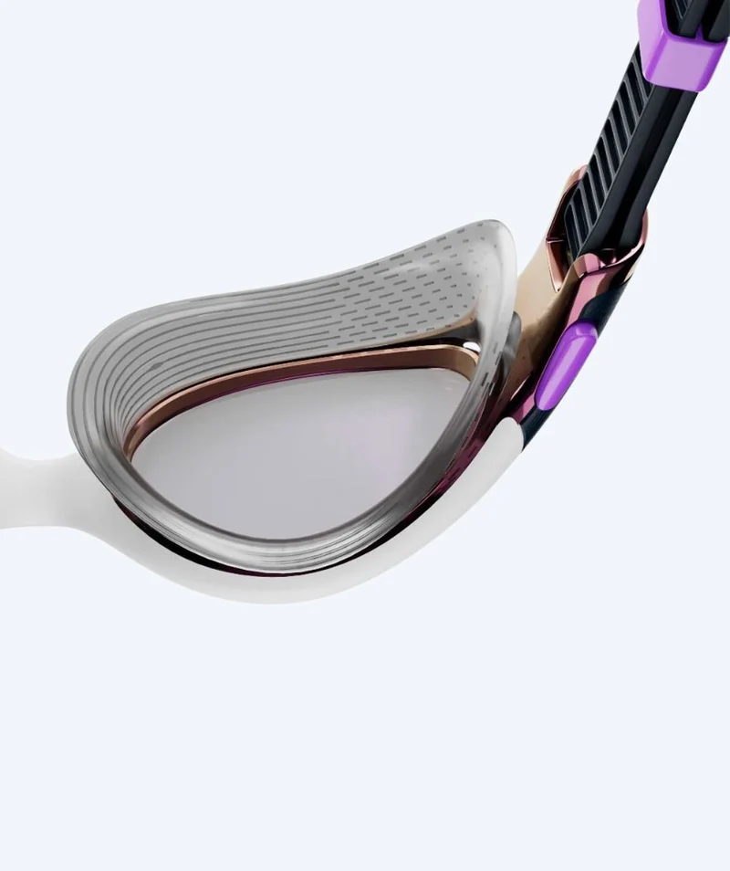 Speedo Schwimmbrille für Damen - Biofuse 2.0 Mirror - Dunkelblau/Lila