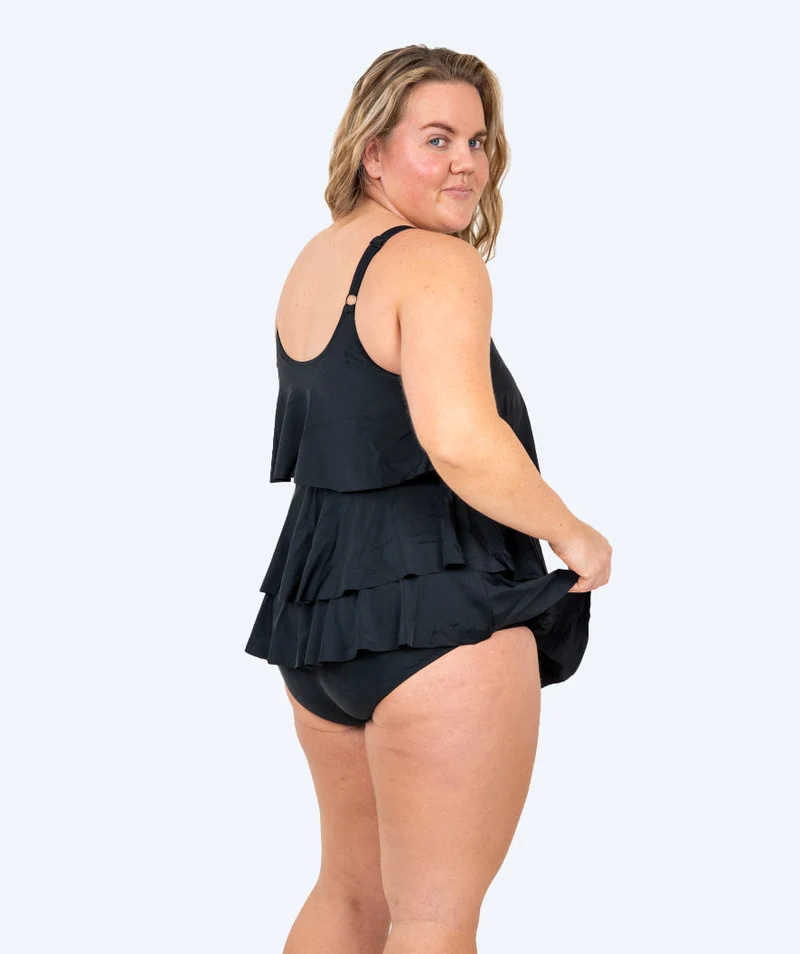 Watery Badeanzug mit Rock für Damen - Hydra - Schwarz