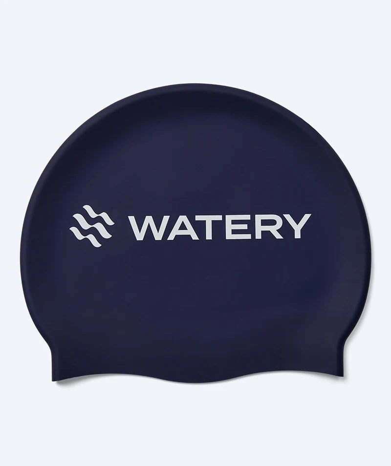 Watery Badekappe für Kinder (3-10) - Signature - Dunkelblau