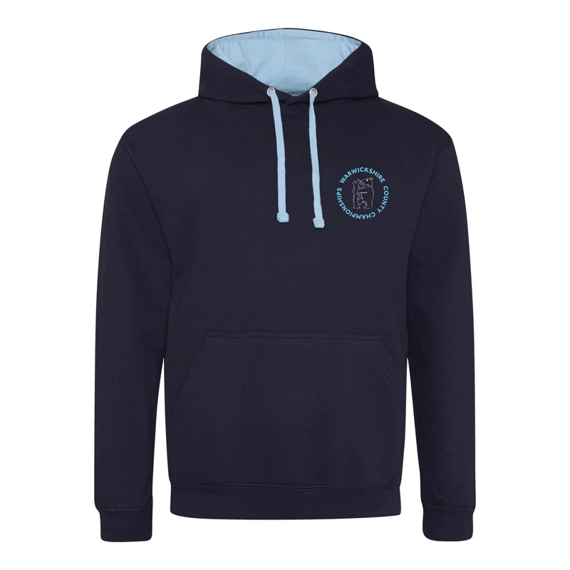 Warwickshire ASA County Championships 2026 Hoodie - New French Navy / Sky Blue
