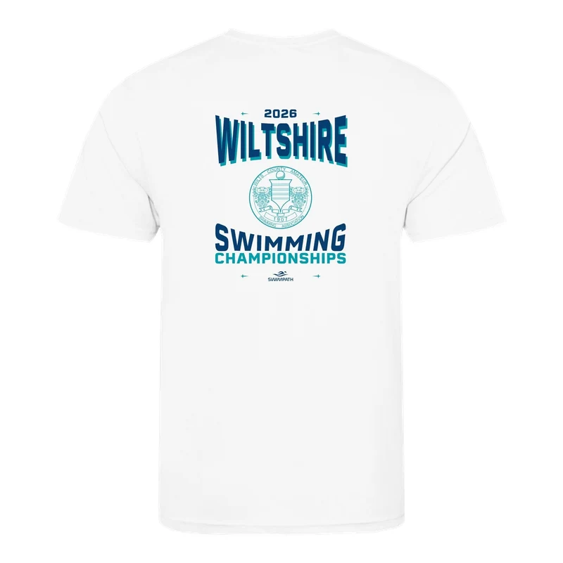 Wiltshire County ASA County Championships 2026 T-Shirt - Arctic White